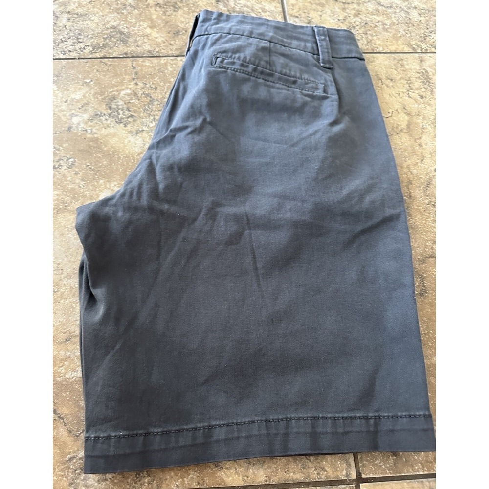 Caslon Women's Twill Bermuda Cotton Shorts Size 4 in Gray